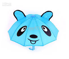 Blue bear umbrella for children